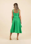 Fee G Amore Textured A-Line Midi Dress, Green