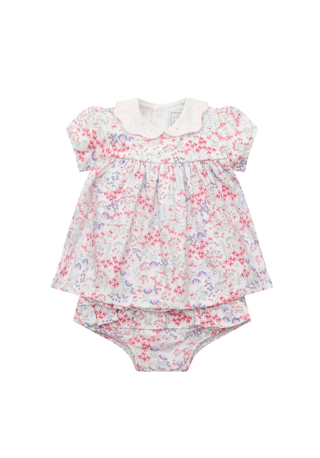 Emile Et Rose Baby Girl Lola Floral Dress & Pant Set, Pink