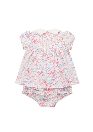 Emile Et Rose Baby Girl Lola Floral Dress & Pant Set, Pink