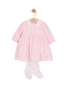 Emile Et Rose Girl Maggie Dress and Tights Set, Pink
