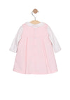 Emile Et Rose Girl Mitzi Long Sleeve Pinafore Dress, Pink