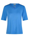 Barbara Lebek V Neck T Shirt, Blue