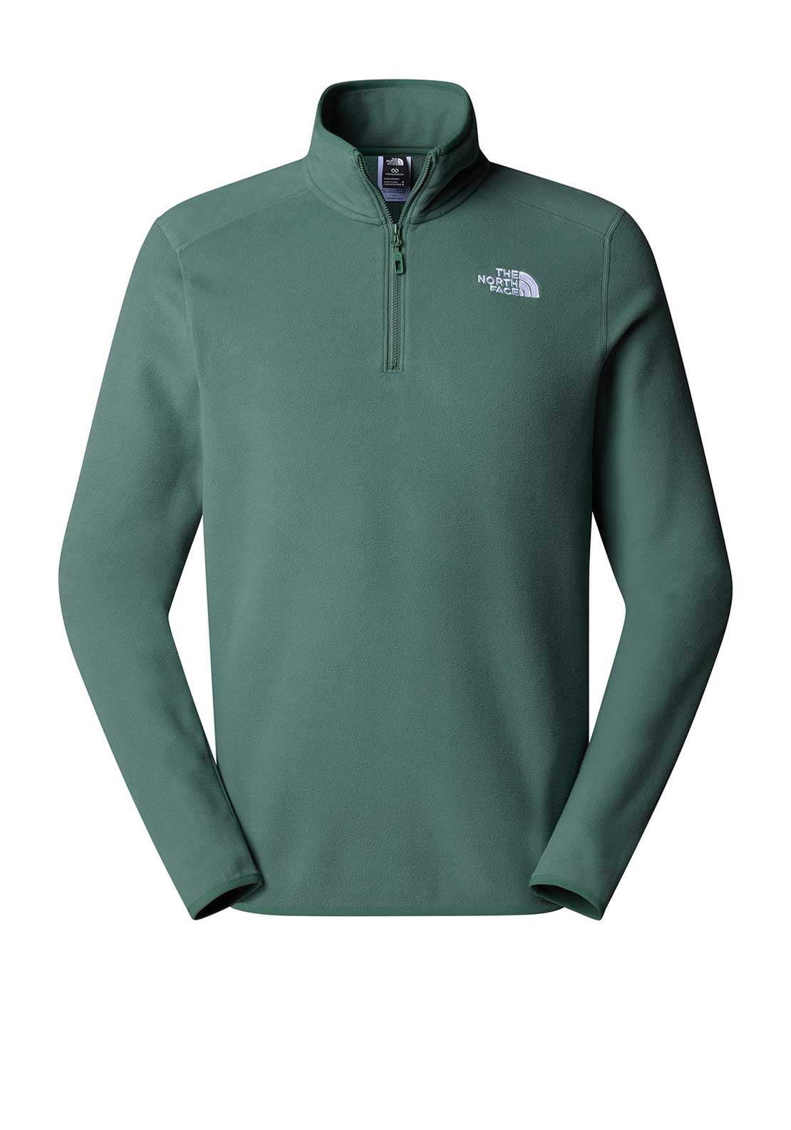 The North Face Men’s 100 Glacier Quarter Zip Fleece, Duck Green