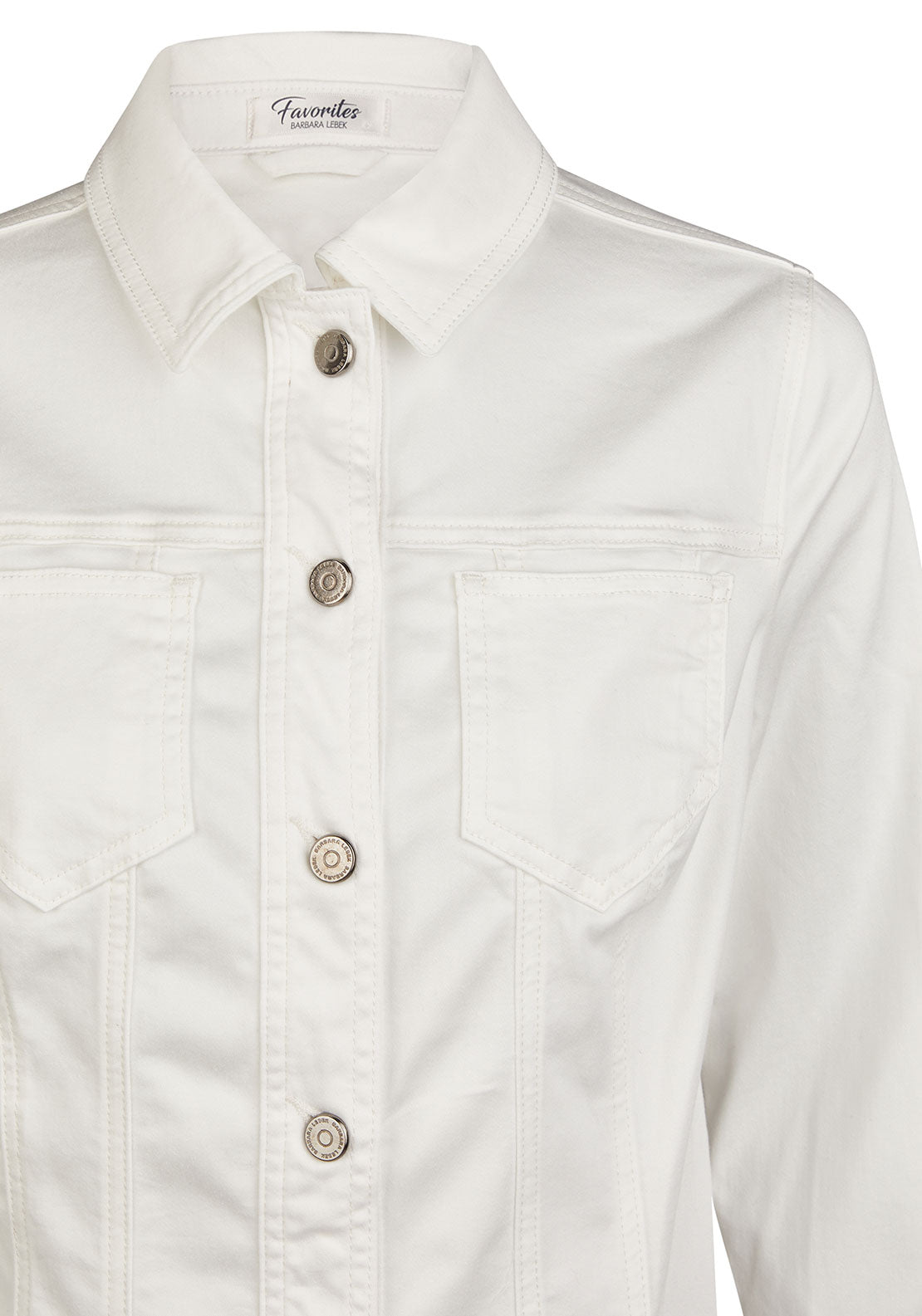 Barbara Lebek Buttoned Denim Shirt, White