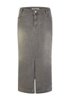 Barbara Lebek Denim Midi Skirt, Grey
