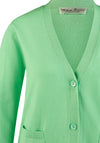 Barbara Lebek Buttoned Knit Cardigan, Green