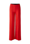 Oui High Rise Pintuck Wide Leg Trouser, Aura Orange