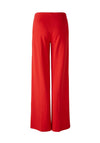 Oui High Rise Pintuck Wide Leg Trouser, Aura Orange