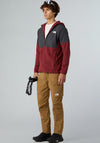 The North Face Men’s Glacier Heavyweight Full Zip Hooded Fleece, Red & Grey