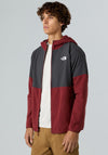 The North Face Men’s Glacier Heavyweight Full Zip Hooded Fleece, Red & Grey