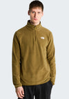 The North Face Men’s Glacier Quarter Zip Fleece, Green