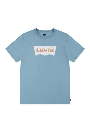 Levi’s Boy Batwing Logo Short Sleeve Tee, Blue