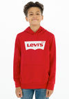 Levi’s Boy Logo Pullover Long Sleeve Hoodie, Red