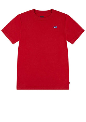 Levi’s Boys Short Sleeve Small Logo Tee, Red