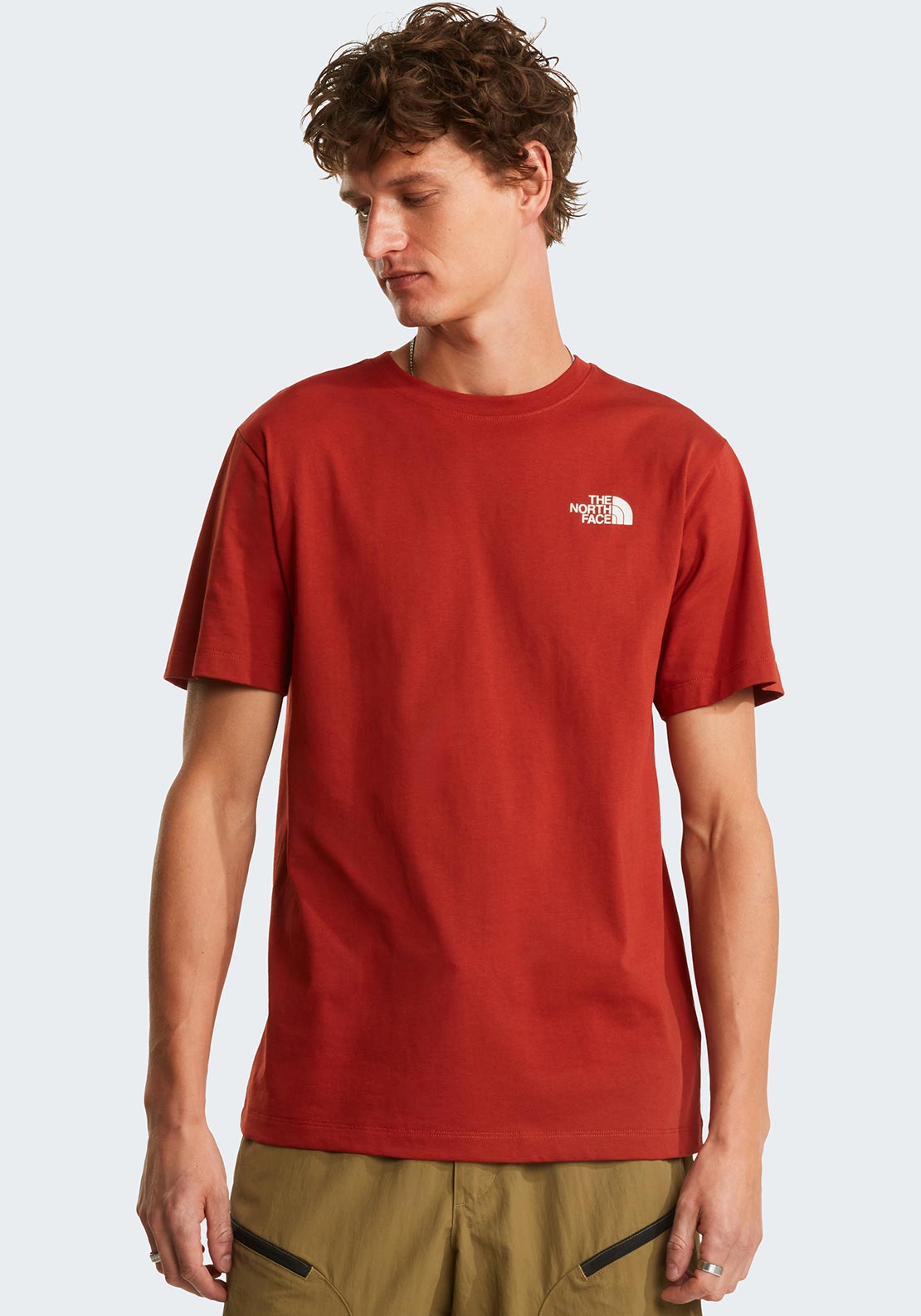 The North Face Men’s Vertical Logo T-Shirt, Iron Red