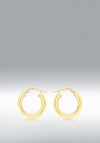 9 Carat Creole Hoops, Yellow Gold