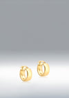 9 Carat Gold Chunky Creole Hoops, Yellow Gold