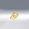9 Carat Gold Collection Chunky Claddagh Ring, Gold