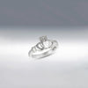 9 Carat Gold Collection Claddagh Ring, Silver