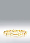 9 Carat Gold Fancy Figaro Bracelet, Yellow Gold
