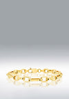 9 Carat Gold Fancy Figaro Bracelet, Yellow Gold