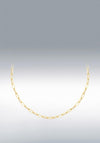 9 Carat Gold Paper Chain Necklace, Yellow Gold