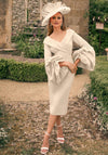 Veni Infantino Puff Sleeve Pencil Dress, Cream
