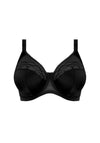 Elomi Cate Lace Trim Banded Bra, Black