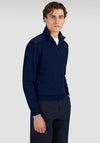 Paul & Shark Cool Touch Wool Half Zip Sweater, Navy