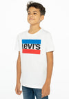 Levi’s Boy Logo Short Sleeve Tee, White