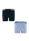 Levi’s Boys Logo Boxer 2 Pack, Blue