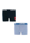 Levi’s Boys Logo Boxer 2 Pack, Blue