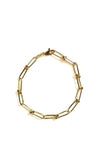 9 Carat Gold Small Industrial Bracelet, Yellow Gold