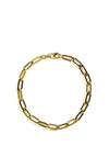 9 Carat Gold Bold Paper Chain Bracelet, Yellow Gold