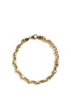 9 Carat Gold Hollow Rambo Chain Bracelet, Yellow Gold