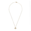 9 Carat Gold Collection Double Circle Pendant Necklace, Gold