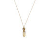 9 Carat Gold Collection Paper Clip Necklace, Gold
