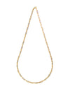 9 Carat Gold Paper Chain Necklace, Yellow Gold