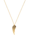 9 Carat Gold Angel Wing Necklace, Yellow Gold