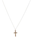 9 Carat Gold Cross Pendant Necklace, Gold