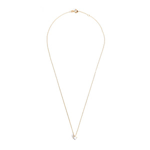 9 Carat Gold Solitaire Necklace, Gold