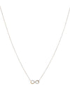 9 Carat Gold Infinite CZ Necklace, Gold