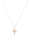 9 Carat Gold Celtic Cross Pendant Necklace, Gold