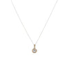 9 Carat Gold Solitaire CZ Necklace, Gold