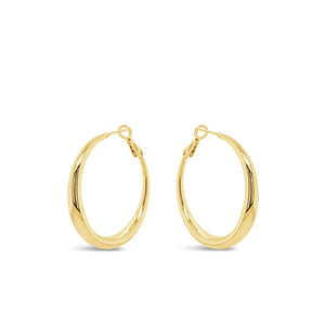 Absolute Chunky Large Hoop Earrings, Gold