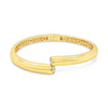 Absolute CZ Hinged Bangle, Gold
