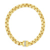 Absolute Box Chain Magnetic Closure Bracelet, Gold