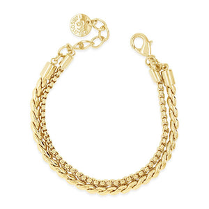 Absolute Double Rope Layering Bracelet, Gold
