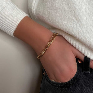 Absolute Double Rope Layering Bracelet, Gold