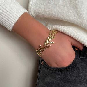 Absolute Leaf Bracelet, Gold